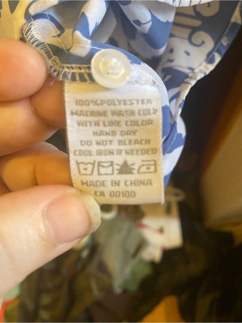 Alfred Sung PURE XXL Blue & White Sleeveless Blouse|Coastal Chic Summer Tank - Picture 4 of 4
